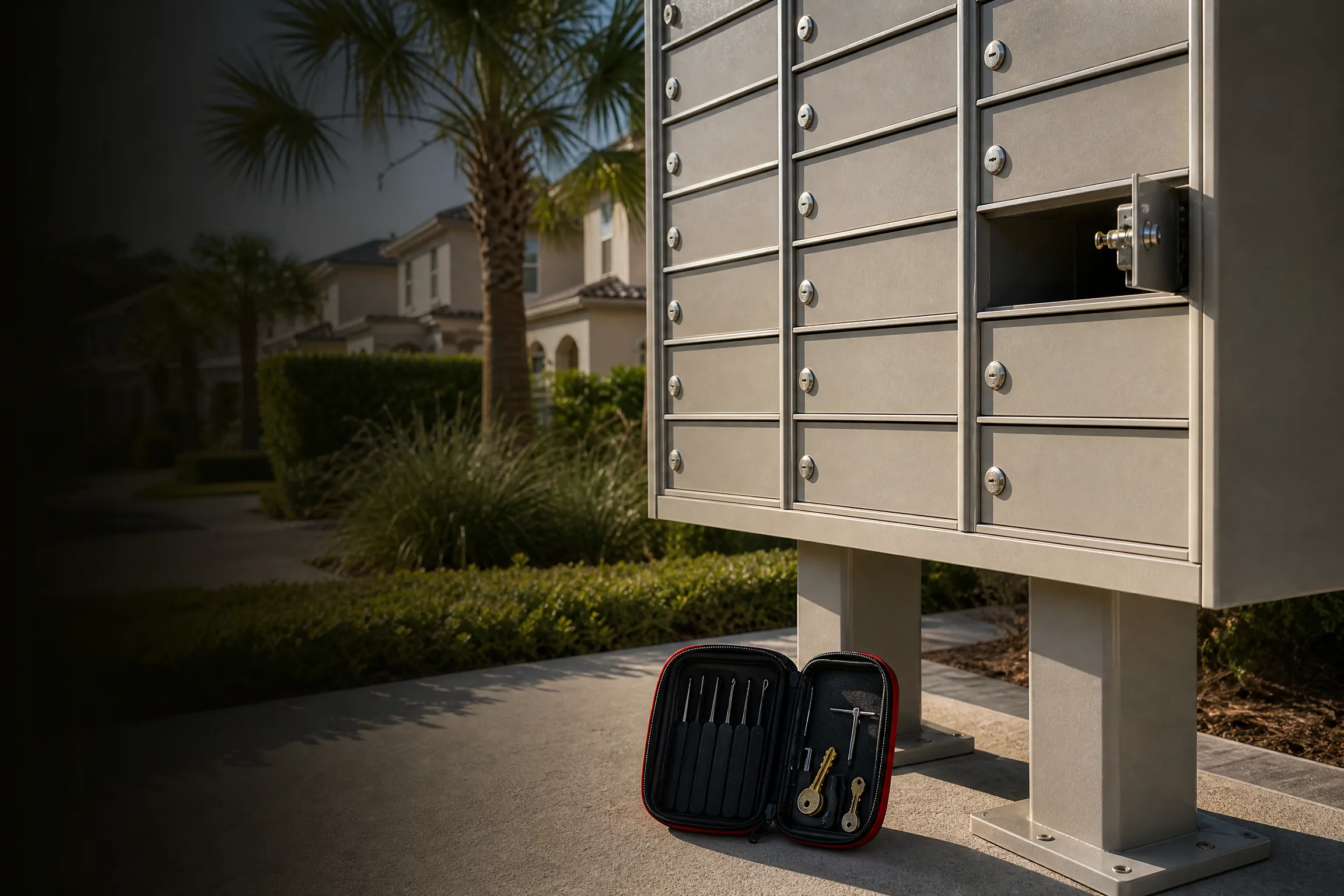 Mailbox lock replacement in Osprey FL — Ninja Lock locksmith