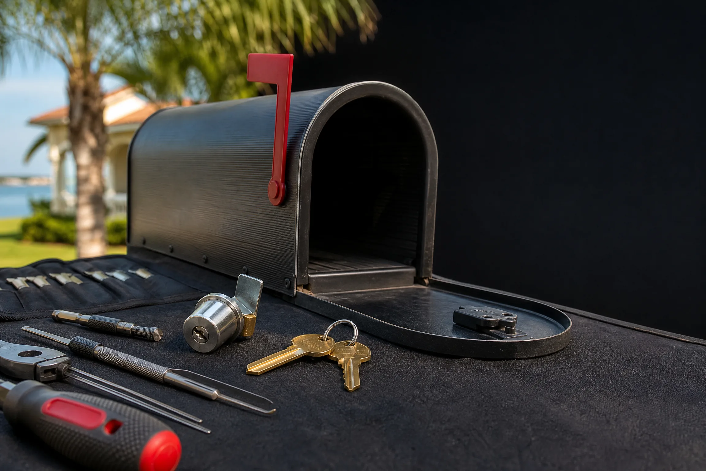 Mailbox lock replacement in Apollo Beach FL — Ninja Lock locksmith
