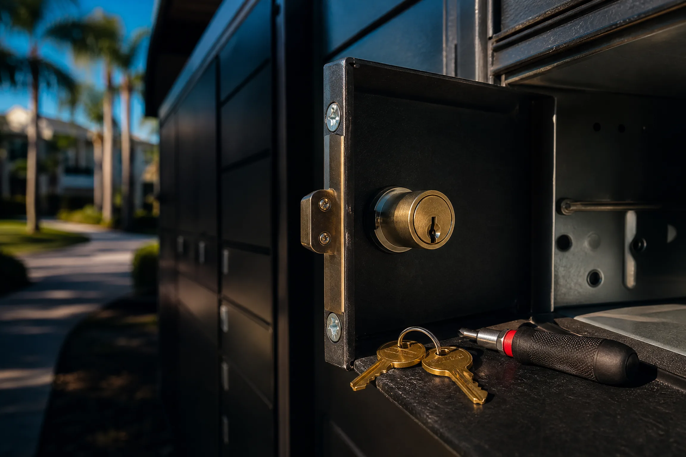 Mailbox lock replacement in University Park FL — Ninja Lock locksmith